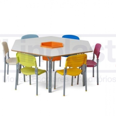 Conjunto Sextavado Formica Lousa 